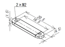 AZ63 Nut Plateの外形図
