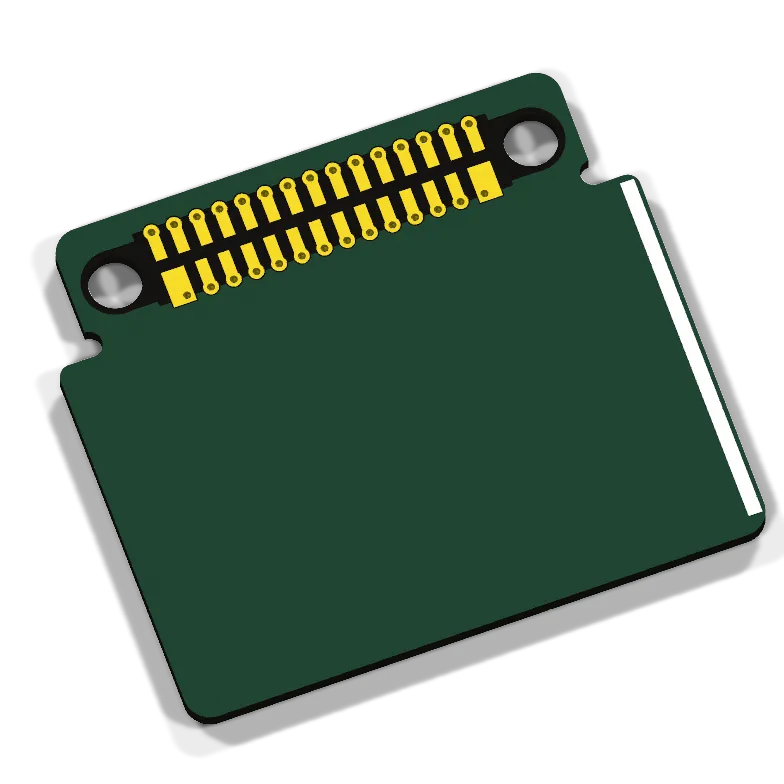 LeafonyテンプレートのPCBから生成した3Dプレビュー
